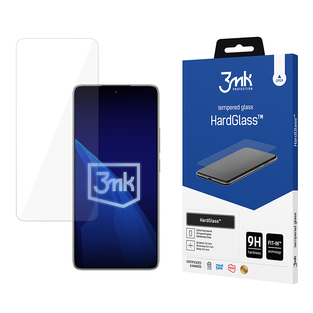 Folie de protectie Ecran 3MK HardGlass pentru Xiaomi 14T Pro / 14T, Sticla Securizata, Full Glue