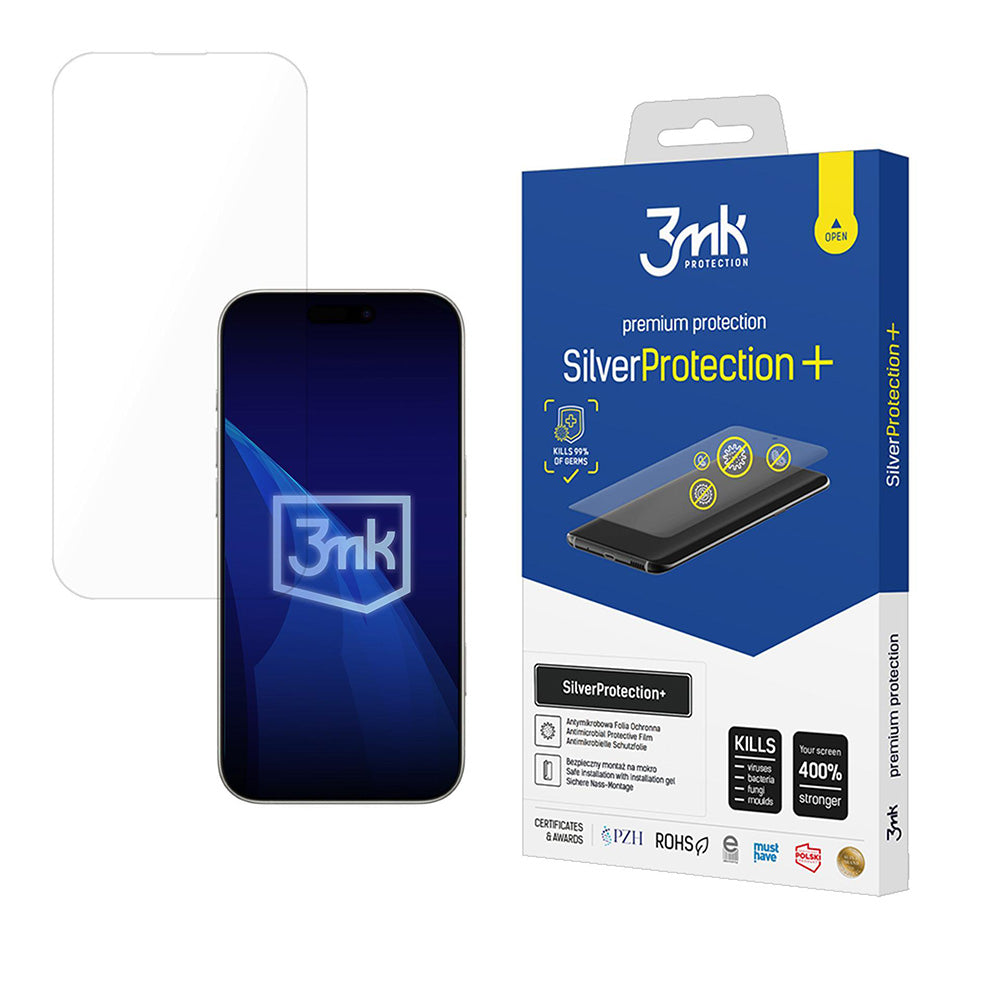Folie de protectie Ecran 3MK Silver Protect+ pentru Apple iPhone 17 Pro, Plastic