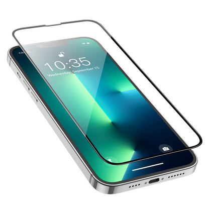 Folie de protectie Ecran HOCO G16 pentru Apple iPhone 17e / 16e / 14 / 13 Pro, Sticla Securizata, Full Glue, 5D, Neagra