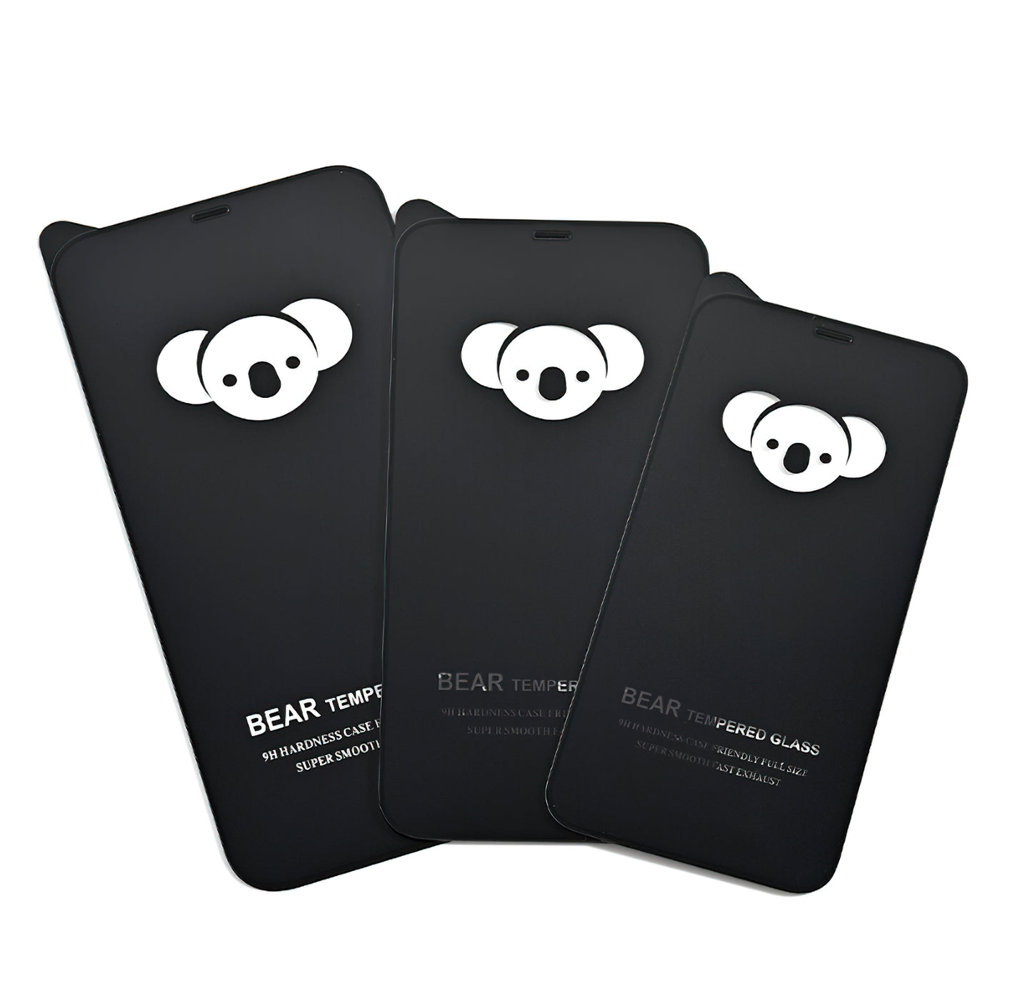 Folie de protectie Ecran Bear HD pentru Apple iPhone 14 Pro Max, Sticla Securizata, Full Glue, Neagra
