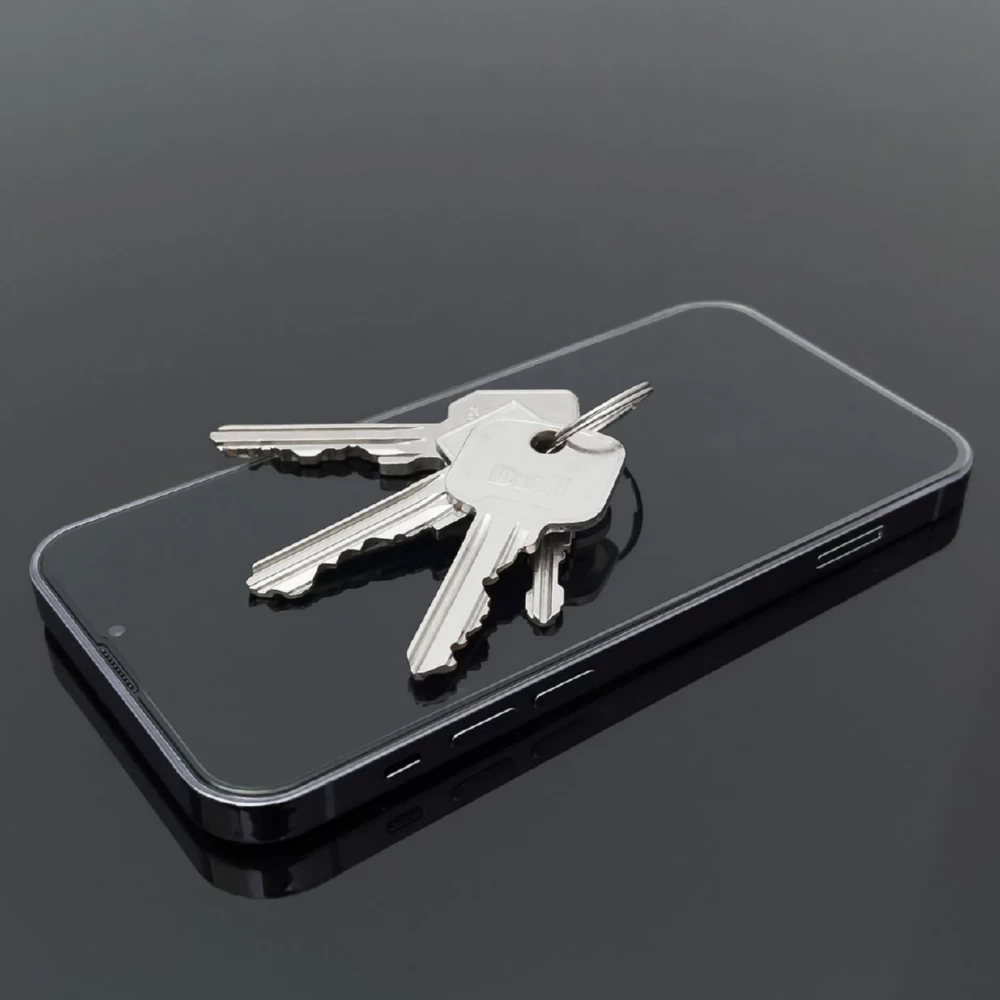 Folie de protectie Ecran Privacy WZK AntiSpy pentru Apple iPhone 15 Pro, Sticla Securizata, Full Glue