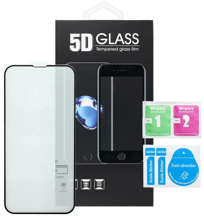 Folie de protectie Ecran OEM pentru Motorola Moto G57 / G67 Power / G57 Power, Sticla Securizata, Full Glue, 5D, Neagra