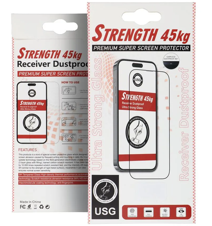 Folie de protectie Ecran OEM Ultra Strong 45KG pentru Apple iPhone 15 Pro Max, Sticla Securizata, Full Glue, 2.5D, Neagra