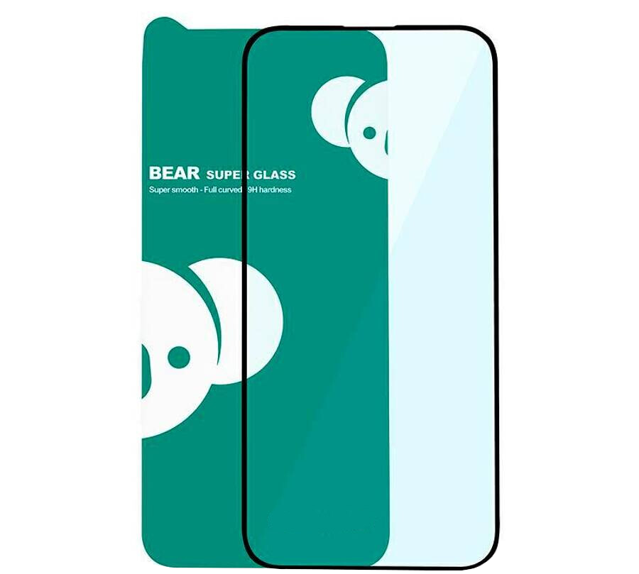 Folie de protectie Ecran Bear Super Hard pentru Apple iPhone 18 Pro / 17 Pro / 17 / 16 Pro, Sticla Securizata, Full Glue, 3D, Neagra