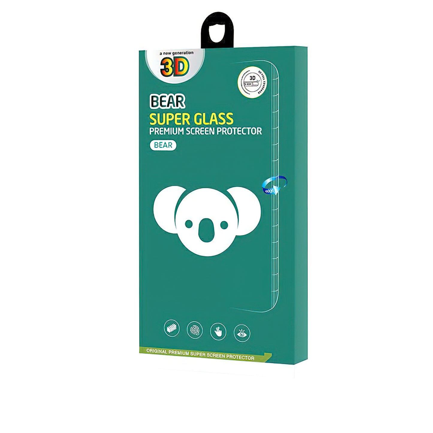 Folie de protectie Ecran Bear Super Hard pentru Apple iPhone 17, Sticla Securizata, Full Glue, 3D, Neagra