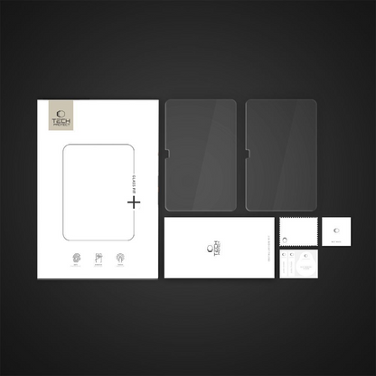 Folie de protectie Ecran Tech-Protect FIT+ pentru Samsung Galaxy Tab S10 FE+, Sticla Securizata, Full Glue, Set 2 bucati, 2.5D