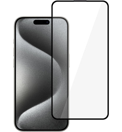 Folie de protectie Ecran Tel Protect 10X HD Plus Titanium pentru Apple iPhone 17 / 16 Pro, Sticla Securizata, Full Glue, Neagra