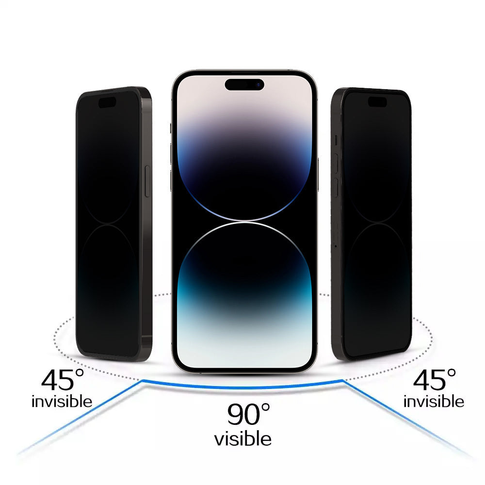 Folie de protectie Ecran Privacy OEM pentru Apple iPhone 17, Sticla Securizata, Full Glue