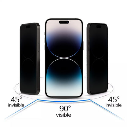 Folie de protectie Ecran Privacy OEM pentru Apple iPhone 17, Sticla Securizata, Full Glue