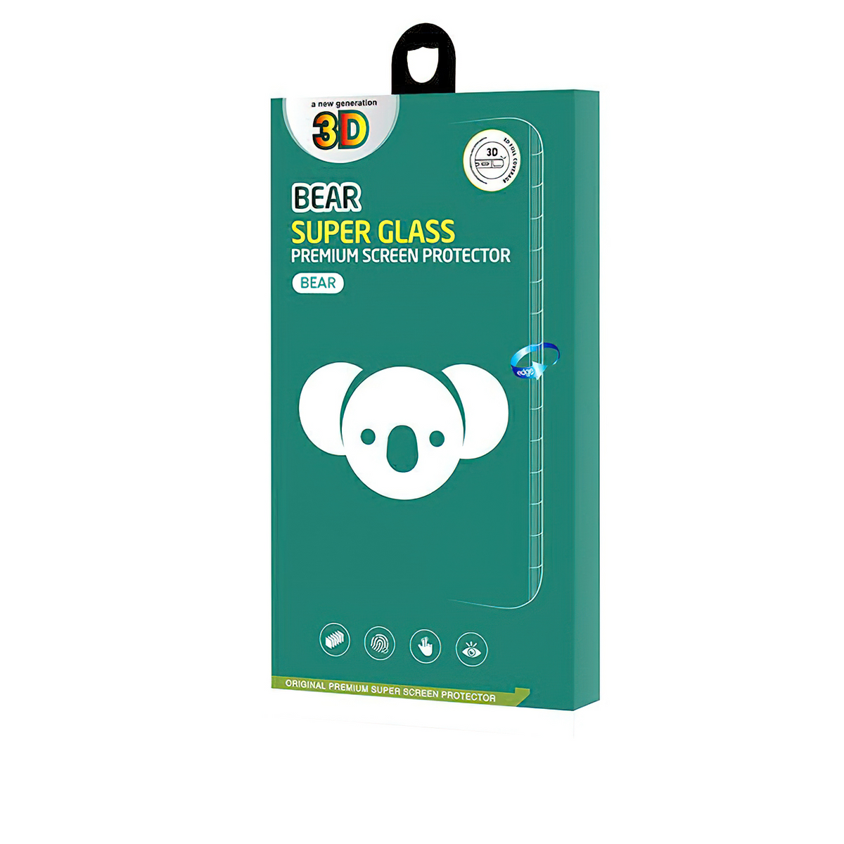Folie de protectie Ecran Bear Super Hard pentru Samsung Galaxy S24 Ultra S928, Sticla Securizata, Full Glue, 3D, Neagra