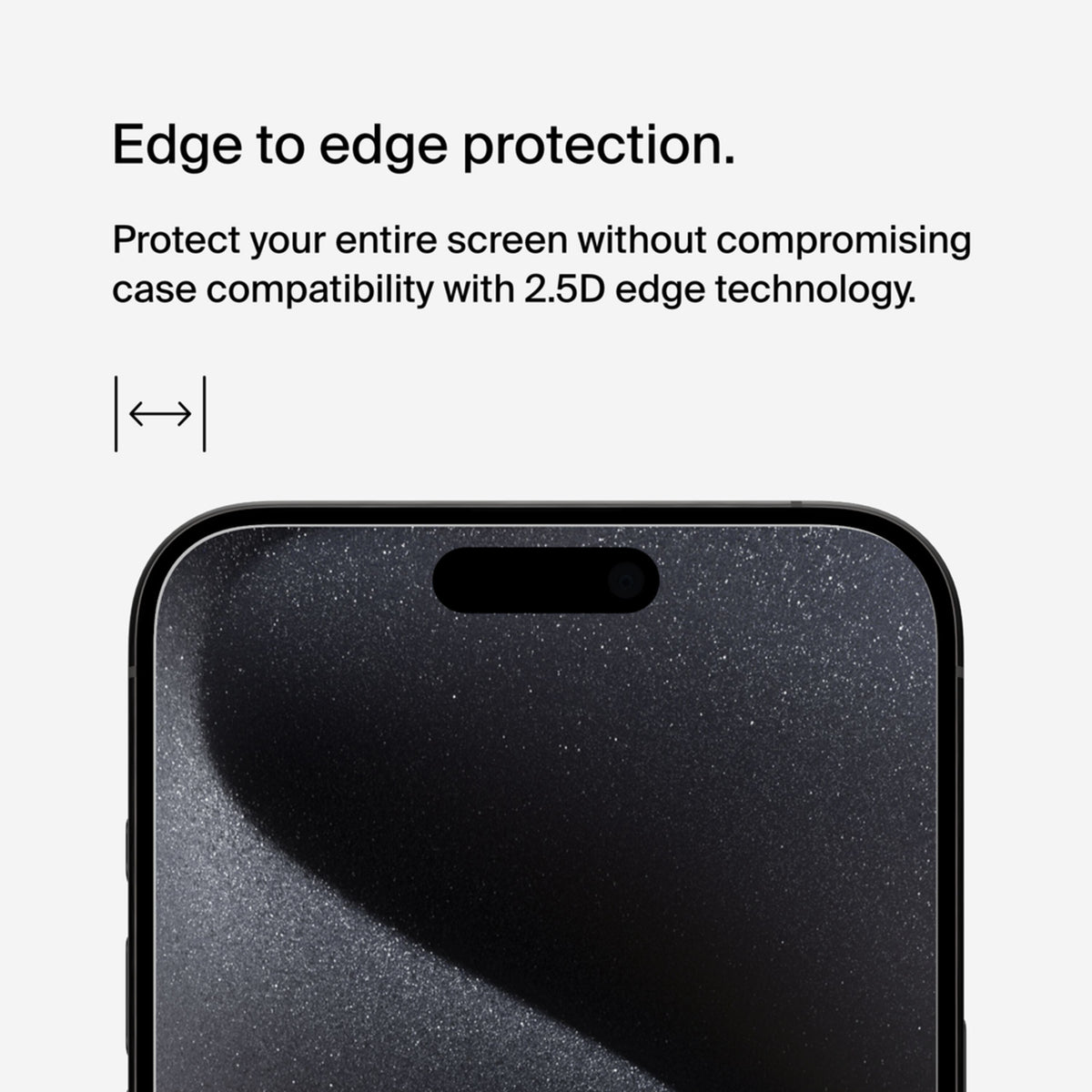 Folie de protectie Ecran Belkin ScreenForce UltraGlass 2 pentru Apple iPhone 15 Pro Max, Sticla Securizata, Full Glue OVA134zz