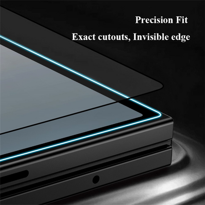 Folie de protectie Ecran Exterior Lereach pentru Samsung Galaxy Z Fold8 Ultra F976 / Z Fold7 F966, Sticla Securizata, Full Glue, Neagra