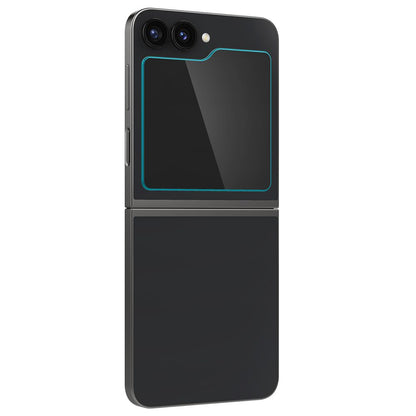 Folie de protectie Ecran Exterior Spigen GlastR EZ FIT pentru Samsung Galaxy Z Flip6 F741, Sticla Securizata, Full Glue, Set 2 bucati AGL07972