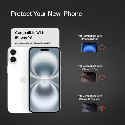 Folie de protectie Ecran Belkin ScreenForce TemperedGlass pentru Apple iPhone 16 / 15 / 14 Pro, Sticla Securizata, Full Glue OVA135zz