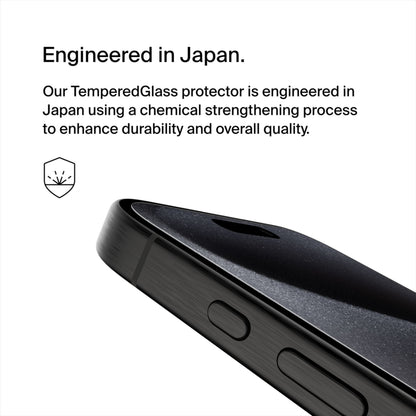 Folie de protectie Ecran Belkin ScreenForce TemperedGlass pentru Apple iPhone 15 Pro, Sticla Securizata, Full Glue OVA137zz
