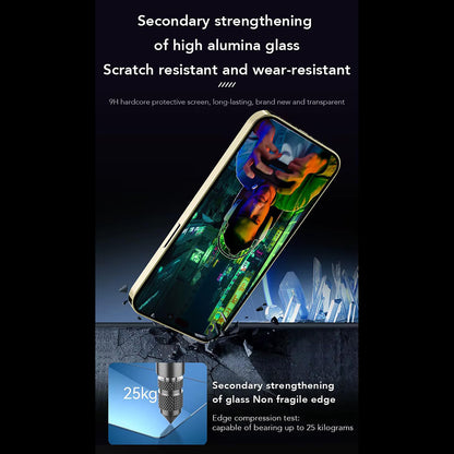 Folie de protectie Ecran Anank 1X Reinforced Anti-Fingerprint pentru Apple iPhone 16 Pro, Sticla Securizata, Full Glue, 2.5D, Neagra