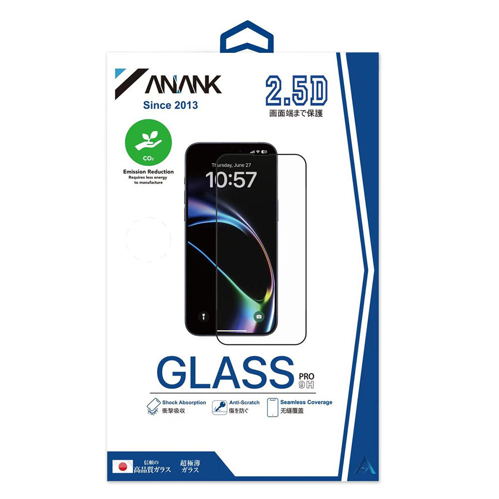 Folie de protectie Ecran Anank 1X Reinforced pentru Apple iPhone 16 Pro Max, Sticla Securizata, Full Glue, 2.5D, Set 10 bucati, Neagra