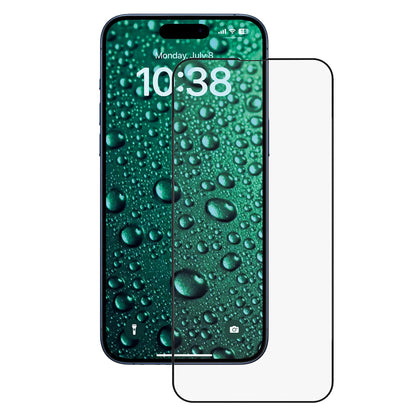 Folie de protectie Ecran Anank 3X Reinforced Invisible pentru Apple iPhone 16 Pro Max, Sticla Securizata, Full Glue, 3D, Neagra