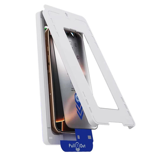 Folie de protectie Ecran Anank 5X Reinforced Applicator pentru Apple iPhone 17 Air, Sticla Securizata, Full Glue, 2.5D, Neagra