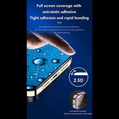 Folie de protectie Ecran Anank 5X Reinforced CG pentru Apple iPhone 16 Pro Max, Sticla Securizata, Full Glue, 2.5D, Neagra