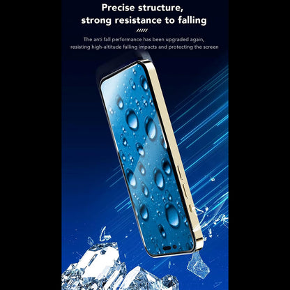 Folie de protectie Ecran Anank 5X Reinforced CG pentru Apple iPhone 16 Pro Max, Sticla Securizata, Full Glue, 2.5D, Neagra