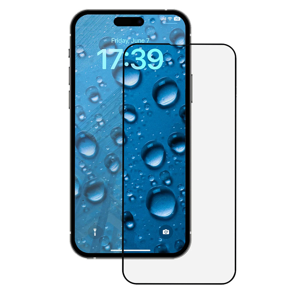 Folie de protectie Ecran Anank 5X Reinforced CG pentru Apple iPhone 16, Sticla Securizata, Full Glue, 2.5D, Neagra
