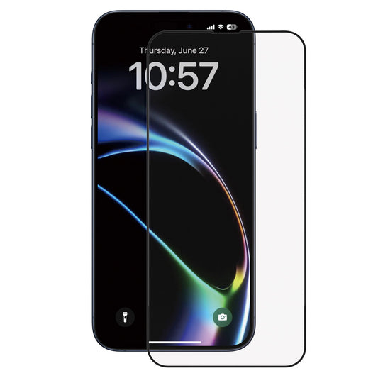 Folie de protectie Ecran Anank 5X Reinforced pentru Apple iPhone 17 Pro, Sticla Securizata, Full Glue, 2.5D, Neagra