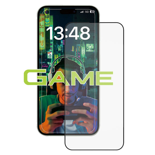Folie de protectie Ecran Anank Anti-Fingerprint pentru Apple iPhone 15 Pro, Sticla Securizata, Full Glue, 2.5D, Neagra