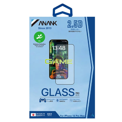 Folie de protectie Ecran Anank Anti-Fingerprint pentru Apple iPhone 15 Pro, Sticla Securizata, Full Glue, 2.5D, Neagra