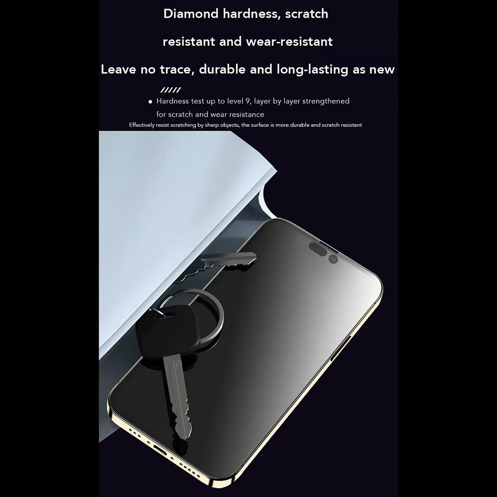 Folie de protectie Ecran Anank Anti-Fingerprint pentru Apple iPhone 17e / 16e / 14 / 13 Pro, Sticla Securizata, Full Glue, 2.5D, Neagra