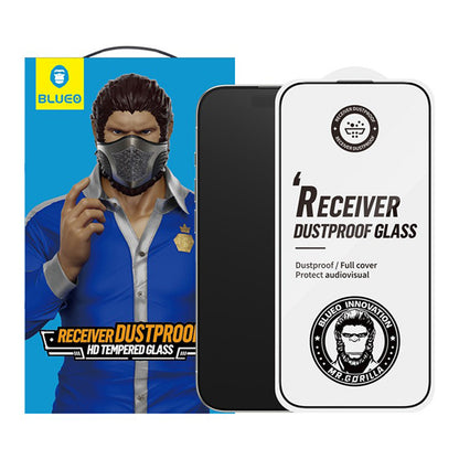 Folie de protectie Ecran Blueo Anti-Dust HD pentru Apple iPhone 17 Air, Sticla Securizata, Full Glue, Neagra