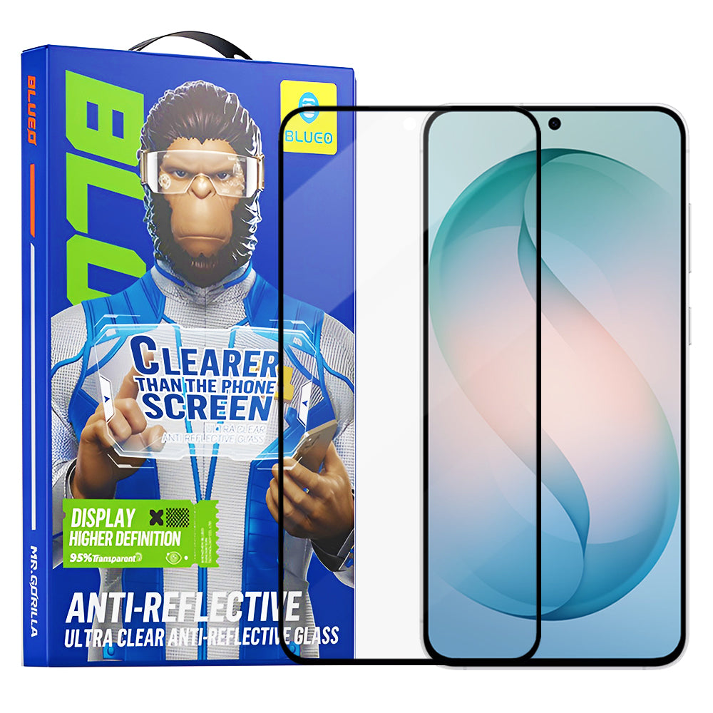 Folie de protectie Ecran Blueo Anti-Reflective HD pentru Samsung Galaxy S26 Plus S947, Sticla Securizata, Full Glue, Neagra