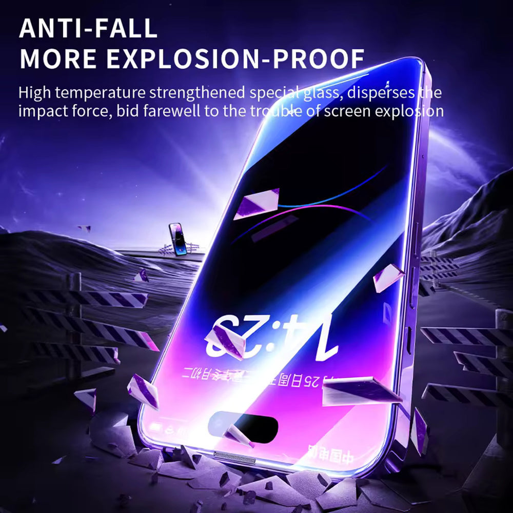 Folie de protectie Ecran Blueo Anti-Static HD pentru Apple iPhone 11 / XR, Sticla Securizata, Full Glue, Neagra