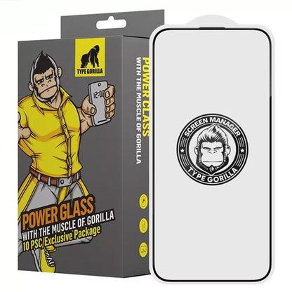 Folie de protectie Ecran Blueo Anti-Static HD pentru Apple iPhone 17 Air, Sticla Securizata, Full Glue, Neagra