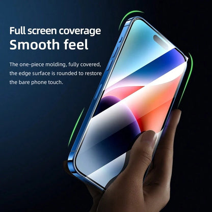 Folie de protectie Ecran Blueo AR Applicator Pro pentru Apple iPhone 16 Pro, Sticla Securizata, Full Glue, 3D, Neagra