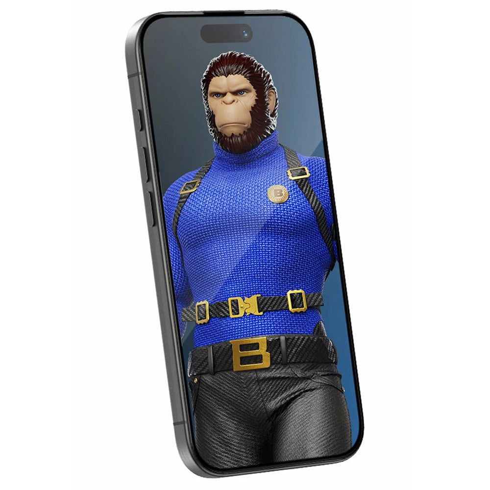 Folie de protectie Ecran Blueo Crystal Anti-Scratch pentru Apple iPhone 16 / 15, Sticla Securizata, Full Glue, Neagra