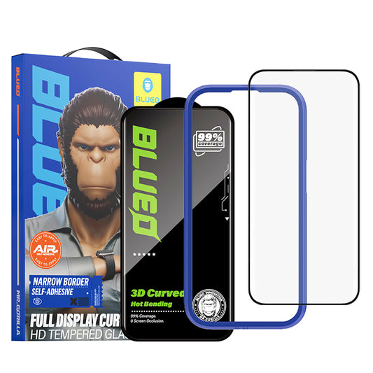 Folie de protectie Ecran Blueo Curved Edge HD Applicator pentru Apple iPhone 18 Pro Max / 17 Pro Max, Sticla Securizata, Full Glue, 3D, Neagra