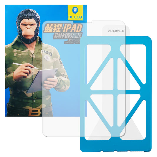 Folie de protectie Ecran Blueo HD Applicator Pro pentru Apple iPad mini (2024) / mini (2021), Sticla Securizata, Full Glue