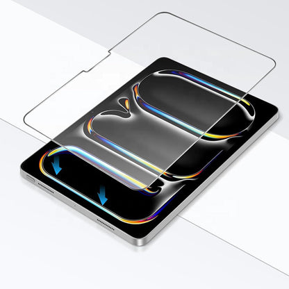 Folie de protectie Ecran Blueo HD pentru Apple iPad (2025) / (2022), Sticla Securizata, Full Glue