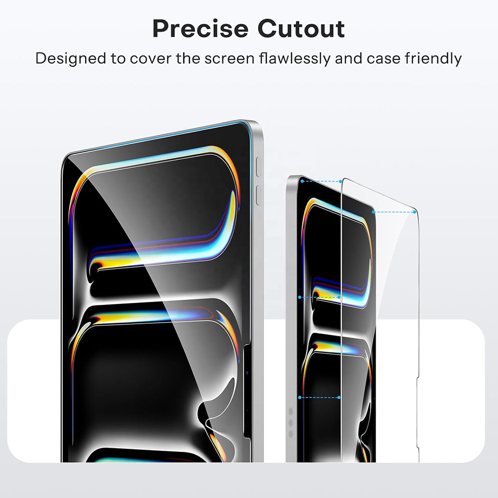 Folie de protectie Ecran Blueo HD pentru Apple iPad 9.7 (2017), Sticla Securizata, Full Glue