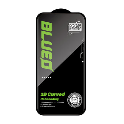 Folie de protectie Ecran Blueo HD pentru Apple iPhone 16 Pro Max, Sticla Securizata, Full Glue, 3D, Neagra