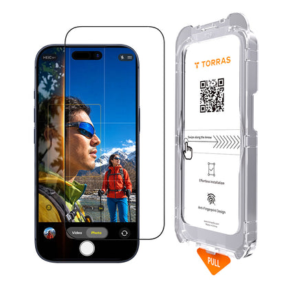 Folie de protectie Ecran Torras Sunview AR pentru Apple iPhone 18 Pro / 17 Pro, Sticla Securizata, Full Glue