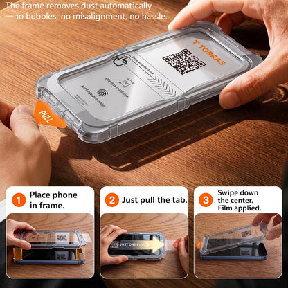 Folie de protectie Ecran Torras Sunview AR pentru Apple iPhone 18 Pro / 17 Pro, Sticla Securizata, Full Glue