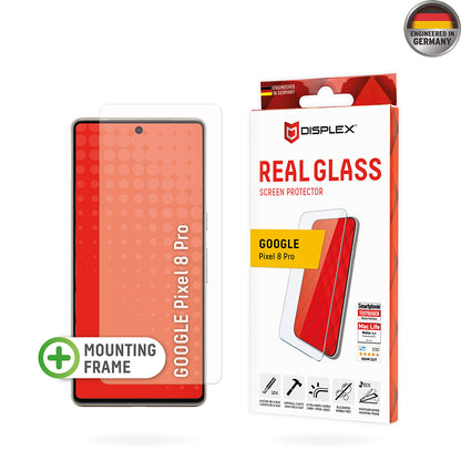 Folie de protectie Ecran Displex Real Glass pentru Google Pixel 8 Pro, Sticla Securizata, Full Glue, 2D