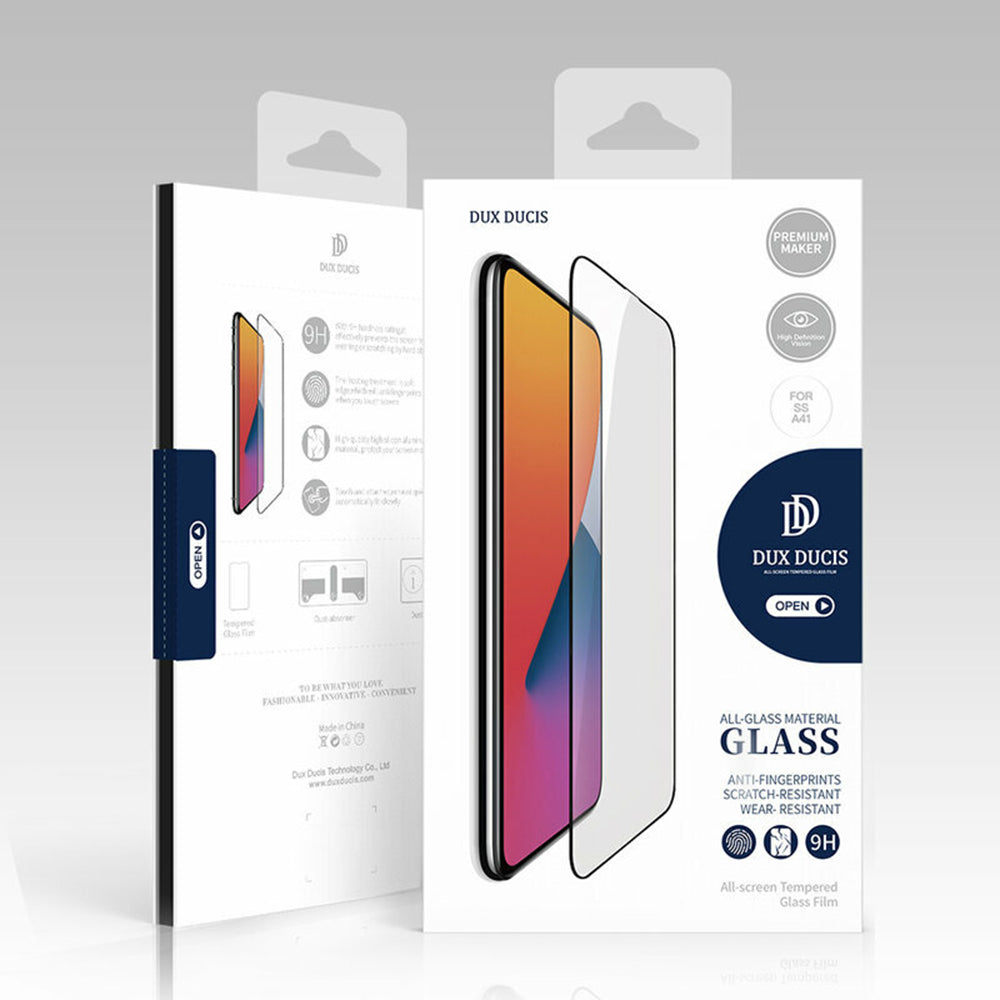 Folie de protectie Ecran DUX DUCIS pentru Samsung Galaxy M35, Sticla Securizata, Edge Glue, Neagra