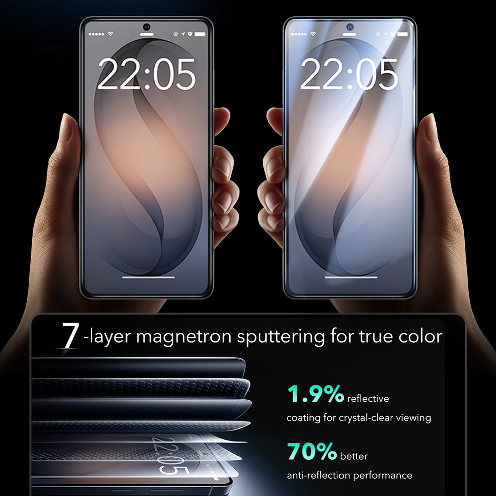 Folie de protectie Ecran ESR Armorite pentru Samsung Galaxy S26 Ultra, Sticla Securizata, Full Glue, Set 2 bucati