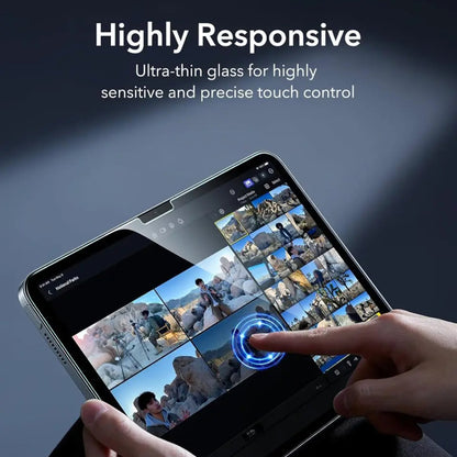 Folie de protectie Ecran ESR Armorite UltraFit pentru Apple iPad (2025) / (2022), Sticla Securizata, Full Glue, Set 2 bucati