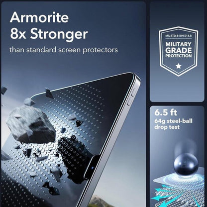 Folie de protectie Ecran ESR Armorite UltraFit pentru Apple iPad Air 11 (2026) / Air 11 (2025), Sticla Securizata, Full Glue, Set 2 bucati