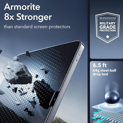 Folie de protectie Ecran ESR Armorite UltraFit pentru Apple iPad Air 13 (2025) / Air 13 (2024), Sticla Securizata, Full Glue, Set 2 bucati