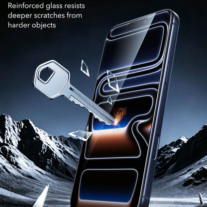 Folie de protectie Ecran ESR Armorite UltraFit pentru Apple iPhone 18 Pro / 17 Pro, Sticla Securizata, Full Glue, Set 2 bucati, Neagra